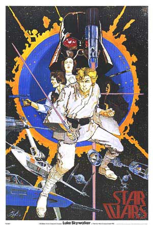 Star Wars (1977) movie poster 27.25x40