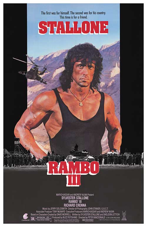 Rambo III (1988) movie poster 11x17