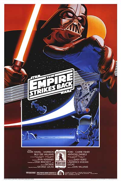 The Empire Strikes Back (1980) movie poster 27x40