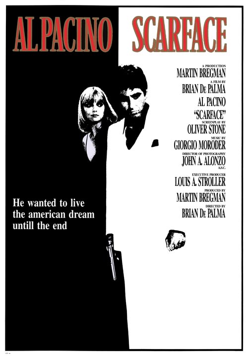 Scarface (1983) movie poster 11x17