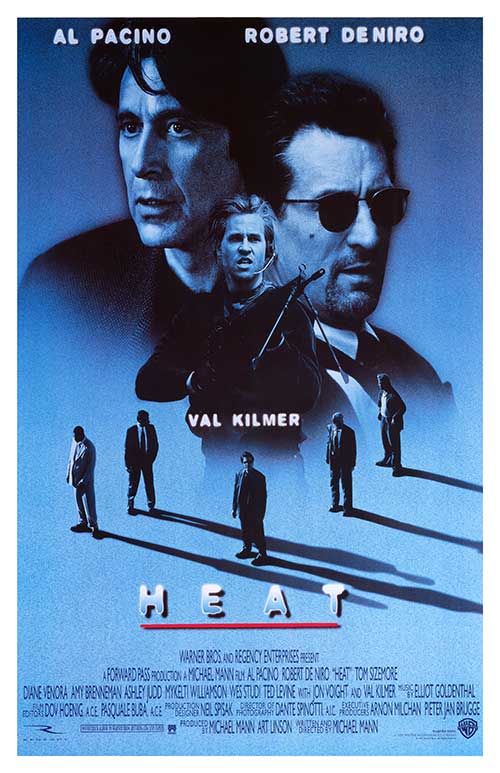 Heat (1995) movie poster 11x17