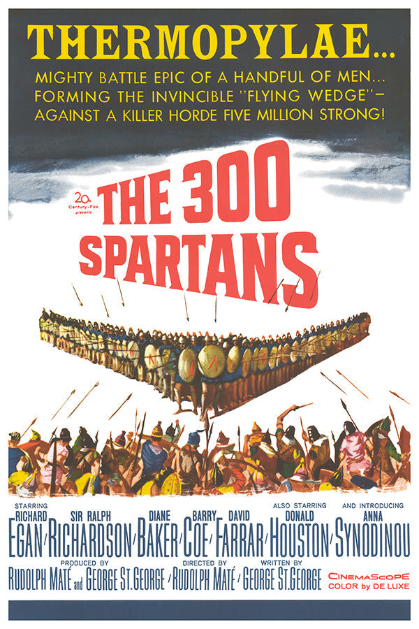 The 300 Spartans (1962) movie poster 24x36