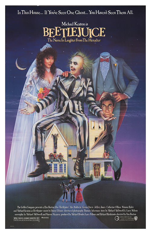 Beetlejuice (1988) movie poster 11x17