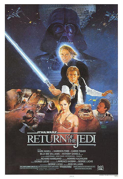 Return of the Jedi (1983) movie poster 27x39