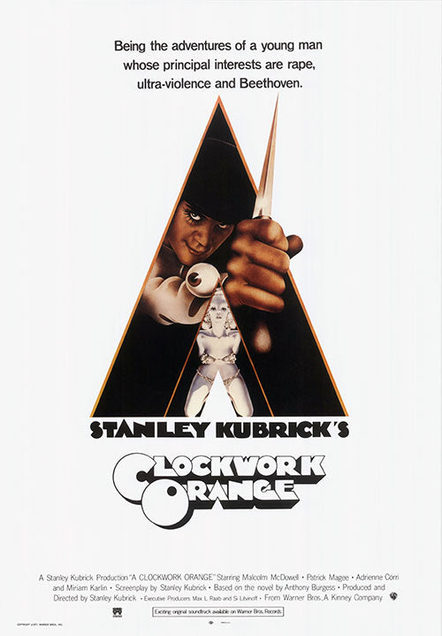 A Clockwork Orange (1971) movie poster 27x39