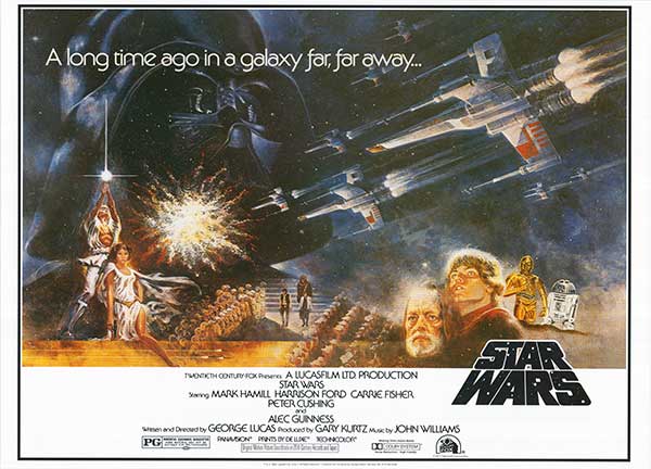 Star Wars (1977) movie poster 37.5x27.25