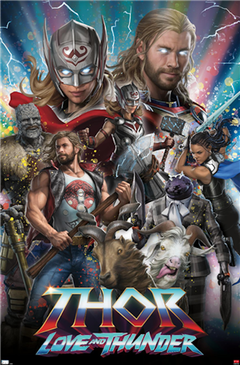 Thor: Love and Thunder (2022) movie poster 22.5x34