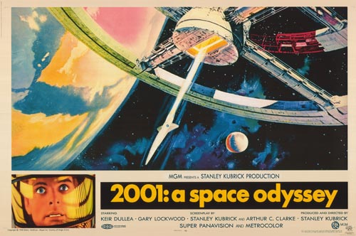 2001: A Space Odyssey (1968) movie poster 36x24