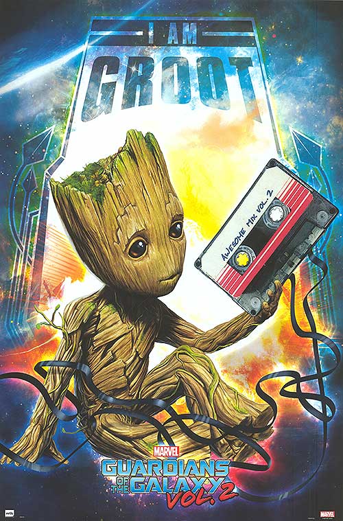 Guardians of the Galaxy Vol. 2 (2017) movie poster 24x36