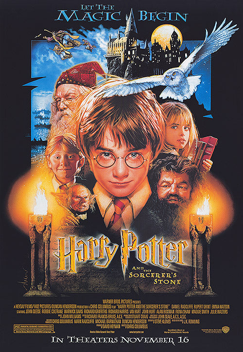Harry Potter and the Philosopher's Stone (2001) movie poster 27x39