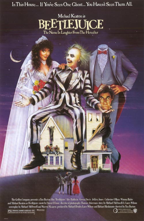 Beetlejuice (1988) movie poster 24x36