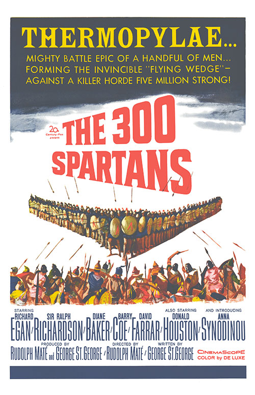 The 300 Spartans (1962) movie poster 11x17