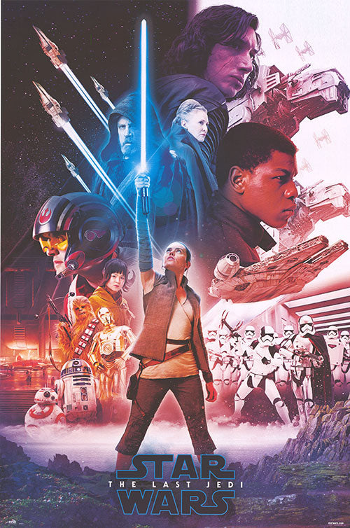 Star Wars: The Last Jedi (2017) movie poster 24x36