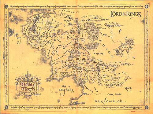 The Lord of the Rings: The Fellowship of the Ring (2001) movie poster 26x18.25