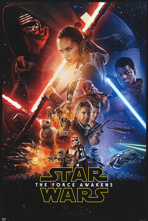 Star Wars: The Force Awakens (2015) movie poster 26.75x39.75