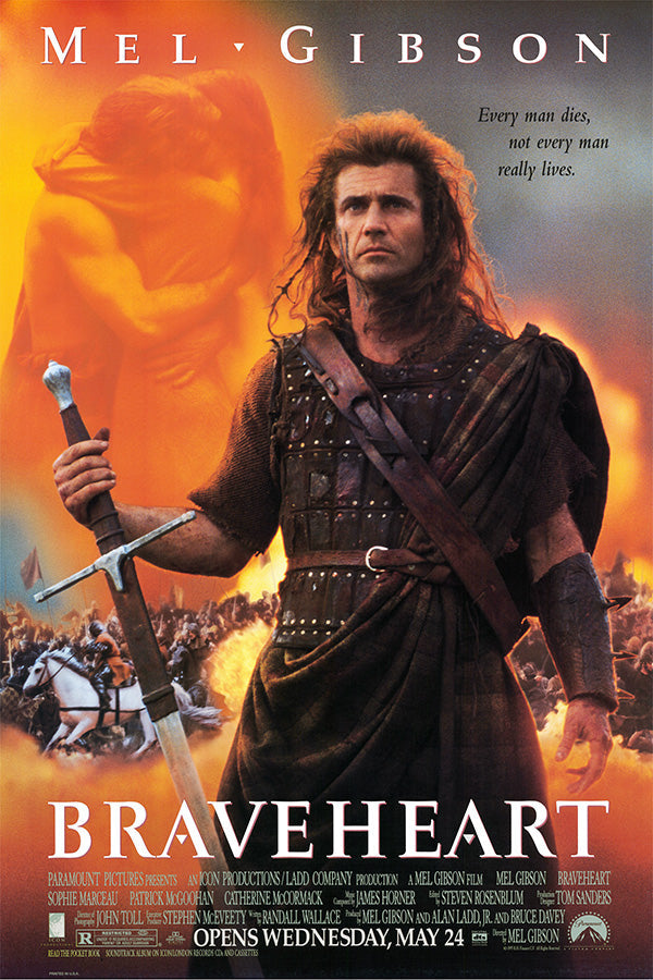 Braveheart (1995) movie poster 24x36