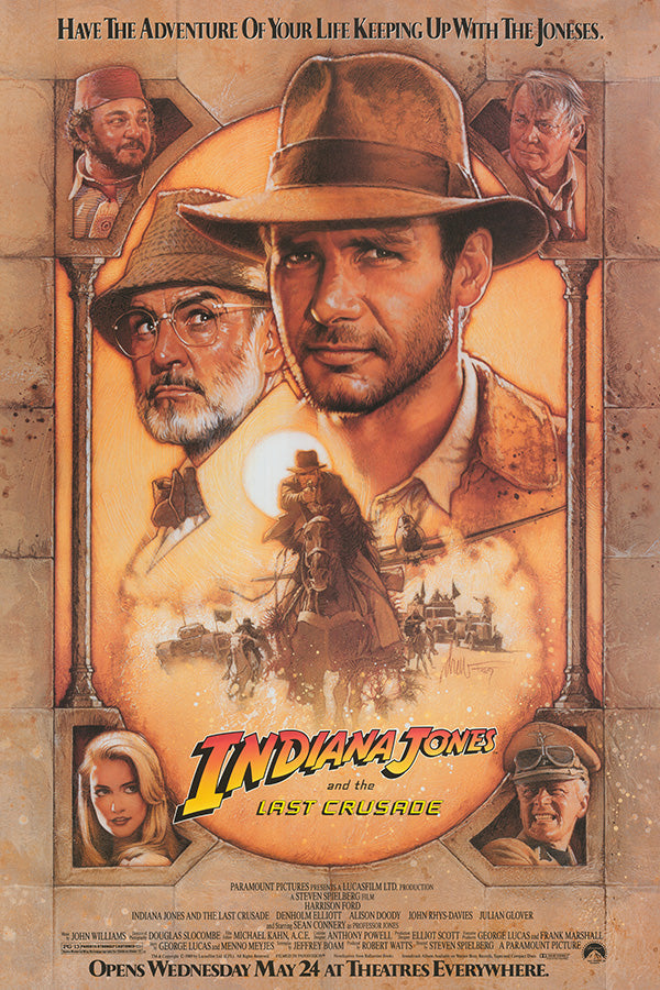 Indiana Jones and the Last Crusade (1989) movie poster 24x36