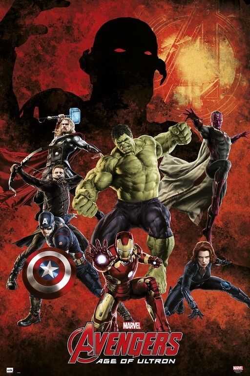 Avengers: Age of Ultron (2015) movie poster 24x36