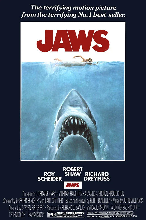 Jaws (1975) movie poster 24x36