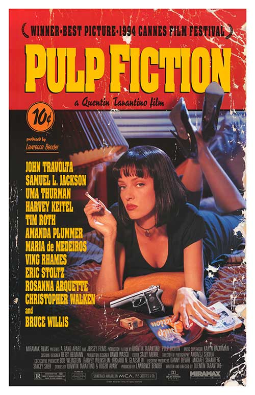 Pulp Fiction (1994) movie poster 11x17