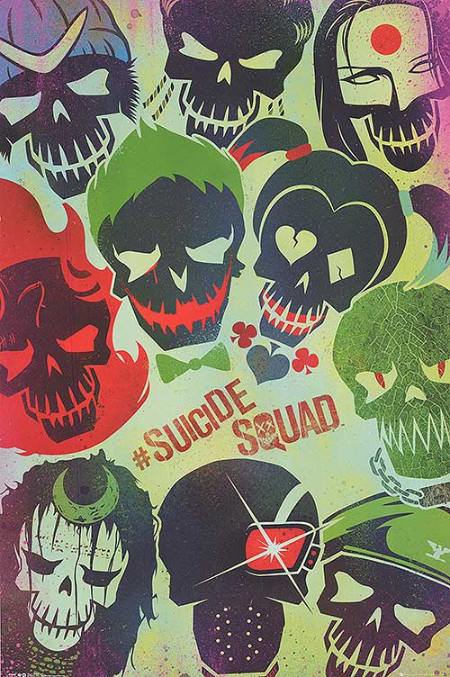 Suicide Squad (2016) movie poster 24x36