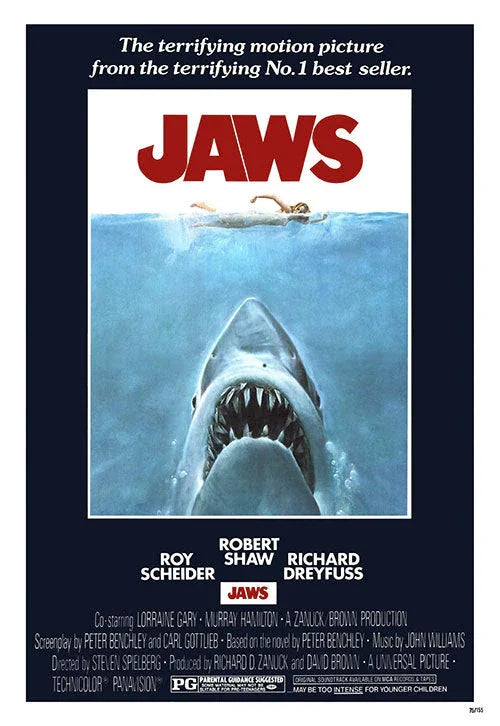 Jaws (1975) movie poster 27x39