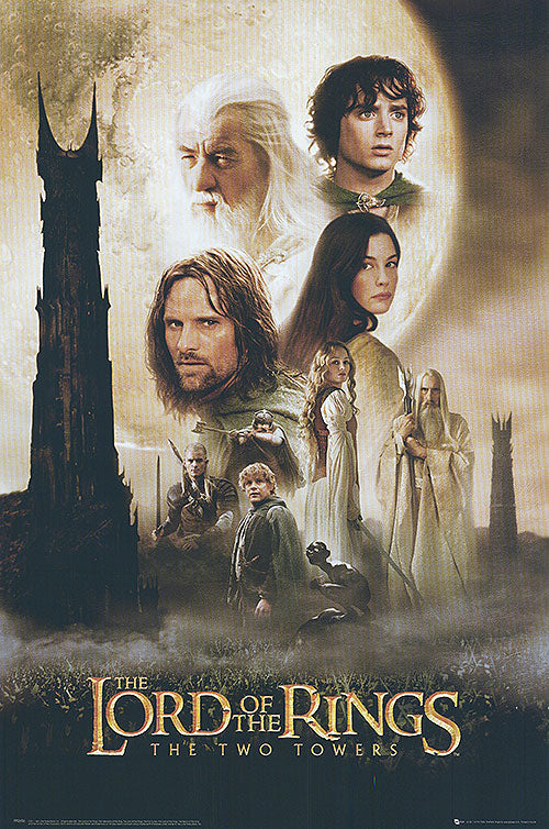 The Lord of the Rings: The Two Towers (2002) movie poster 24x36
