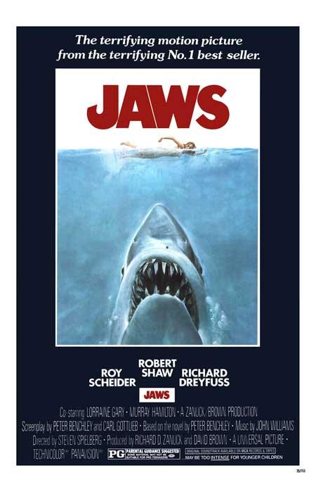 Jaws (1975) movie poster 11x17