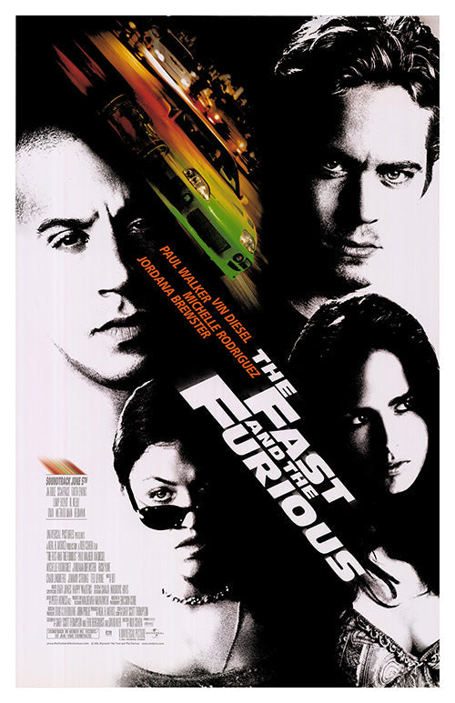 The Fast and the Furious (2001) movie poster 11x17