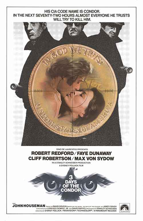 Three Days of the Condor (1975) movie poster 11x17