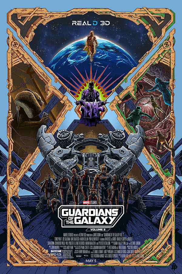 Guardians of the Galaxy Vol. 3 (2023) movie poster 24x36