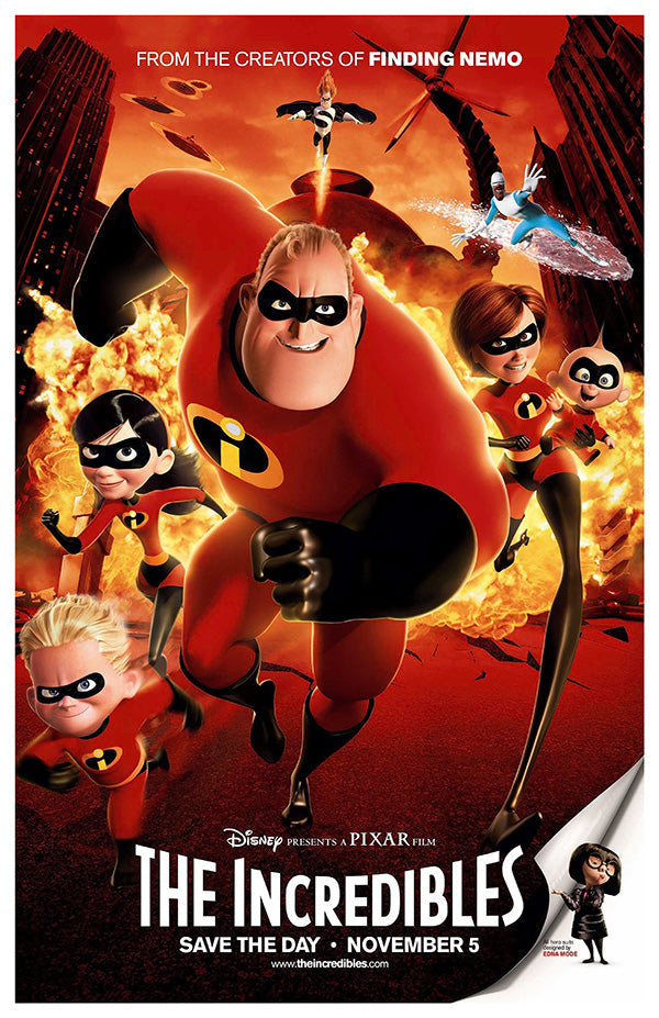 The Incredibles (2004) movie poster 11x17