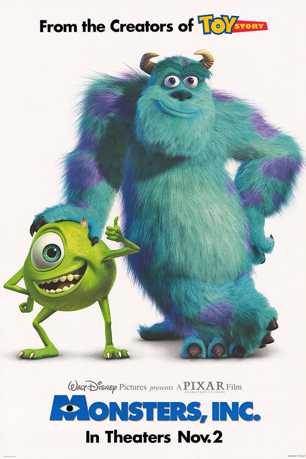 Monsters, Inc. (2001) movie poster 24x36