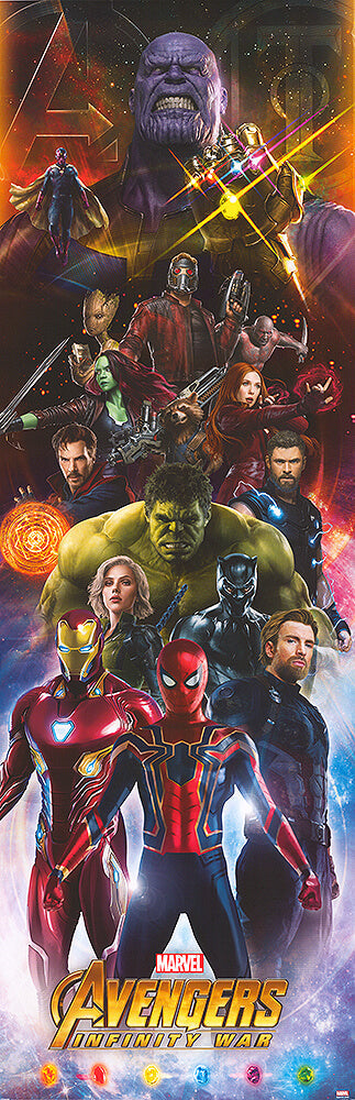 Avengers: Infinity War (2018) movie poster 21x62